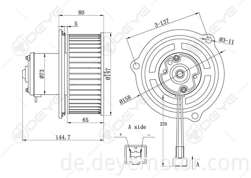 5015866AA heißer Verkauf Gebläsemotor Automobil für DODGE RAM